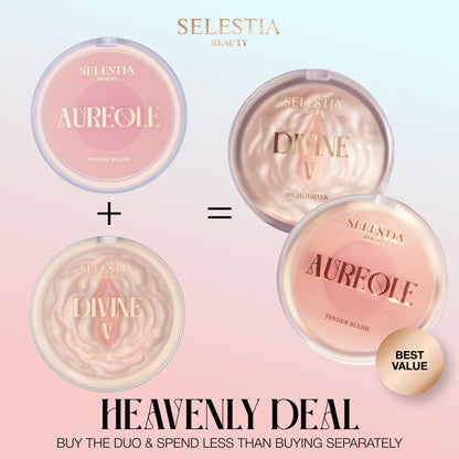 SELESTIA BEAUTY Divinve V Highlighter & Aureole Blush Bundle