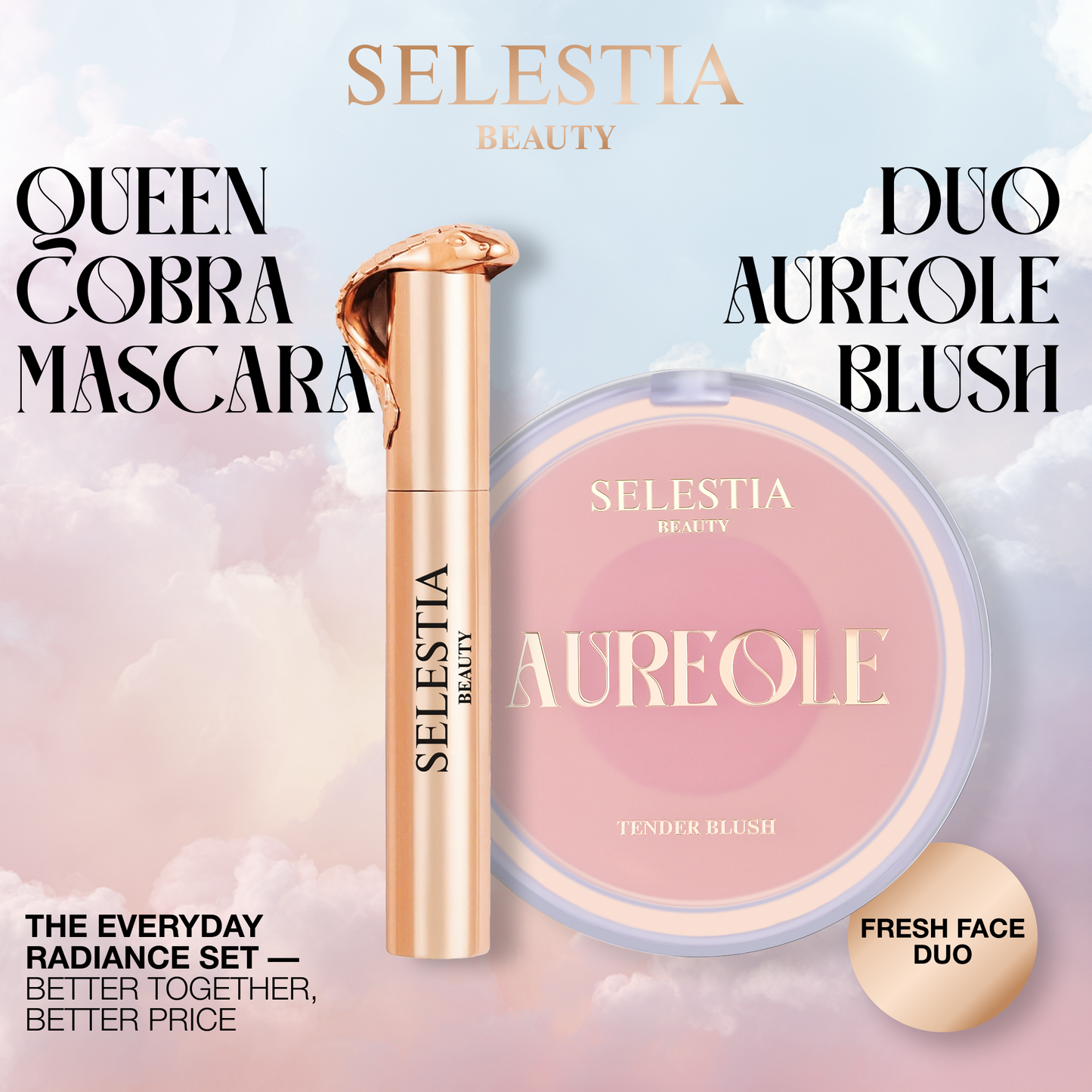 Queen Cobra Mascara & Blush Aureole Bundle