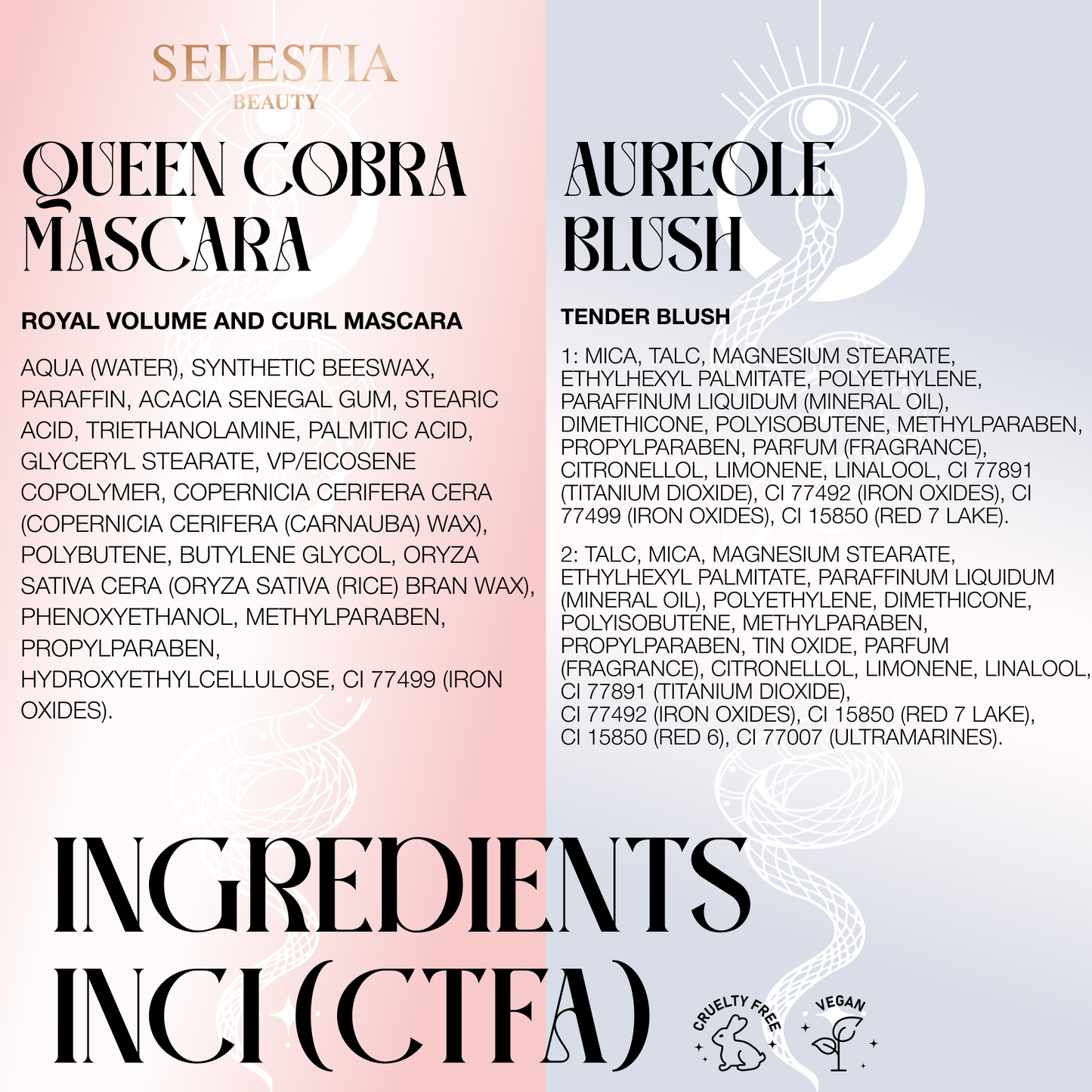 Queen Cobra Mascara & Blush Aureole Bundle