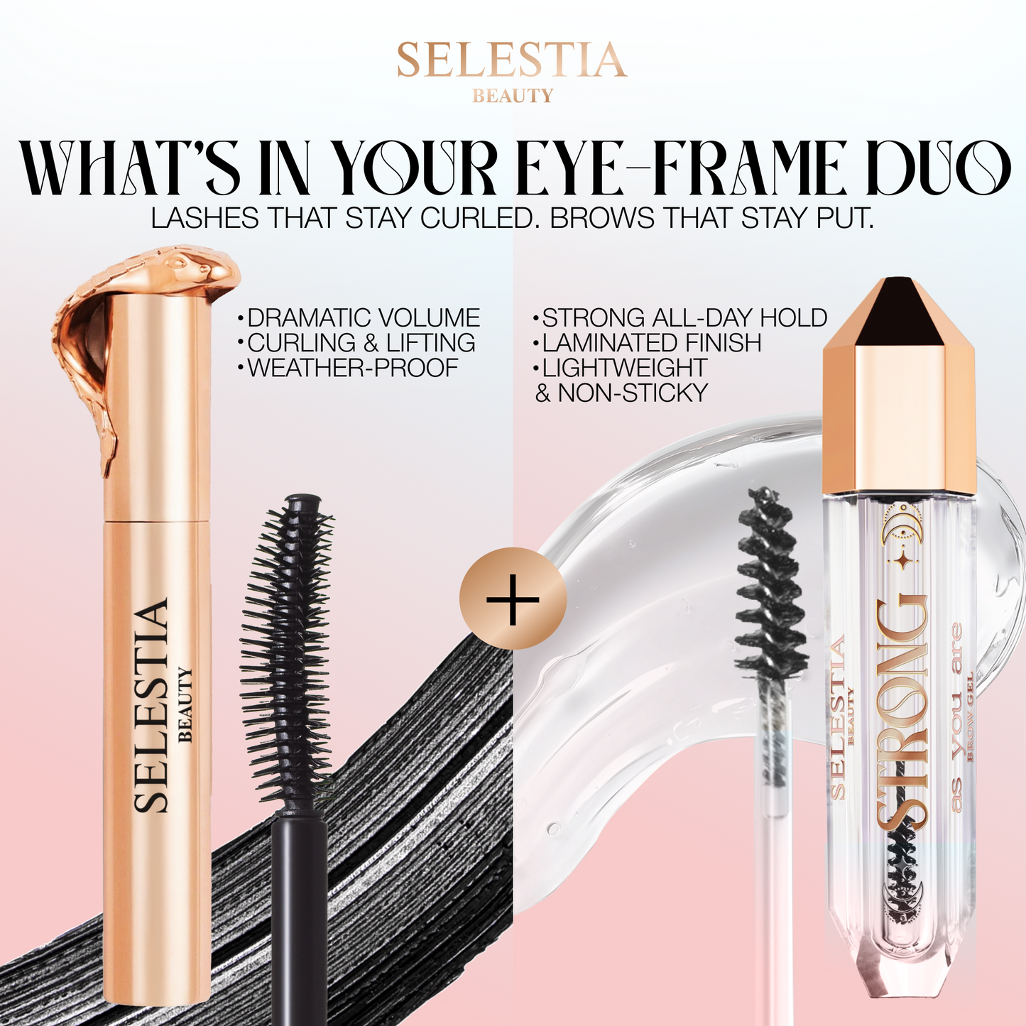 Strong As You Are Brow Gel & Queen Cobra Mascara Bundle